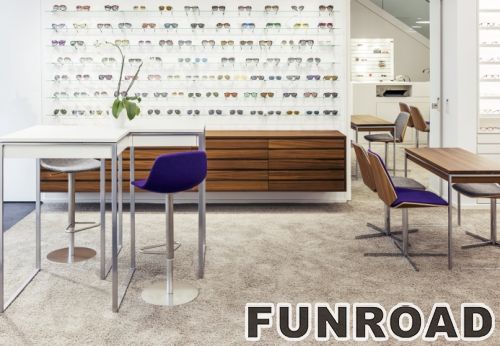 Wood Sunglass Display Showcase for Optical Store Furniture