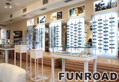 Customized Sunglass Display Showcase for Brand Optical Store Design