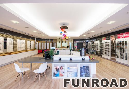 Bright Wood Sunglass Display Showcase for Brand Store Furniture