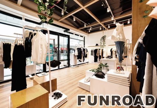 Retail Mobile Metal Display Showcase for Clothing Shop Furniture