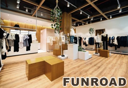 Retail Mobile Metal Display Showcase for Clothing Shop Furniture