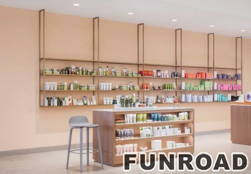 Customized Fashion Showcase Shelf for Cosmetic Display Kiosk