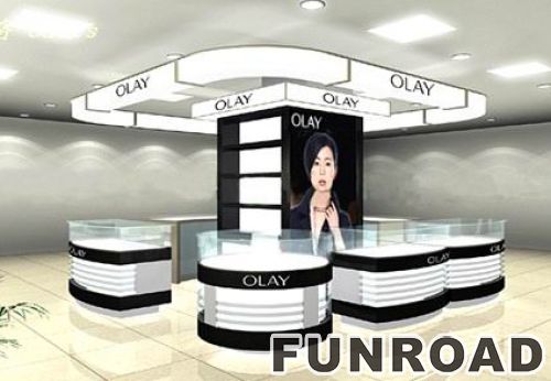 Modern Cosmetic Display Showcase  for  Retail Shop Decor