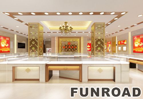 New Design Display Kiosk for Jewelry Brand Store Furniture