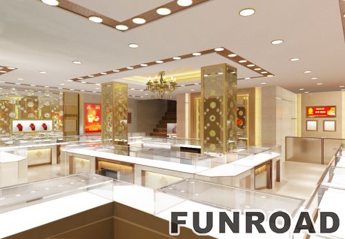 New Design Display Kiosk for Jewelry Brand Store Furniture