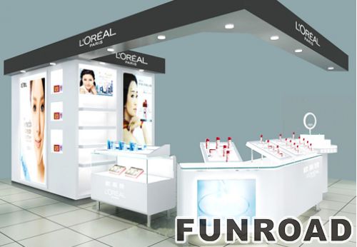 Commecial usage cosmetic perfume glass display cabinet showcase