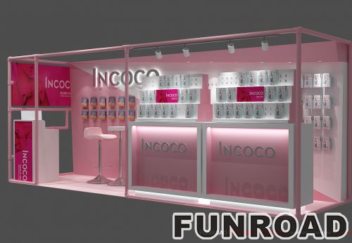 Pink Mall Kiosk For Nail Service