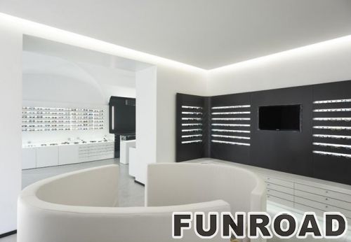 Factory Price Wood Display Showcase for Optical Store Design