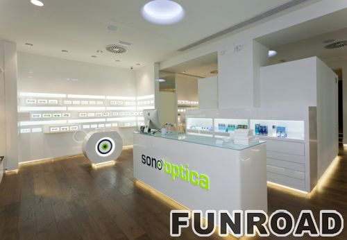 Wholesale Optical Display Showcase with LED for Brand Store Decor