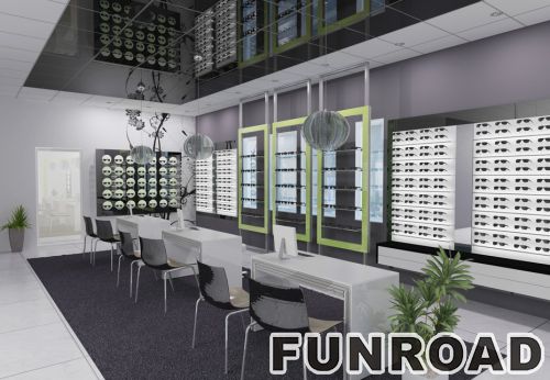 Retail Sunglass Display Showcase for Optical Store Design