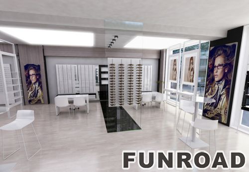 Retail Sunglass Display Showcase for Optical Store Design