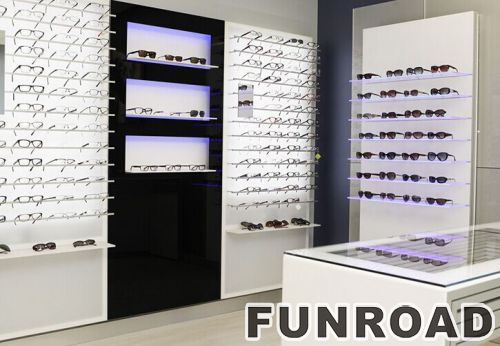 Wooden Optical Display Showcase for Sunglass Store Furniture