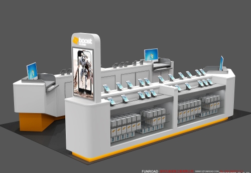 Cellphone kiosk made of MDF / plywood