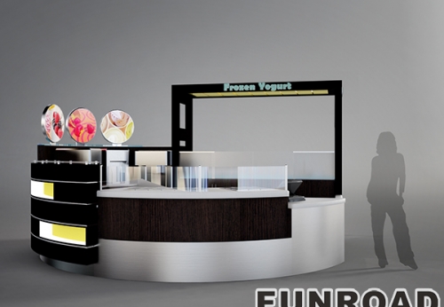 Fast Food Kiosk Counter for Shopping Mall Decoration