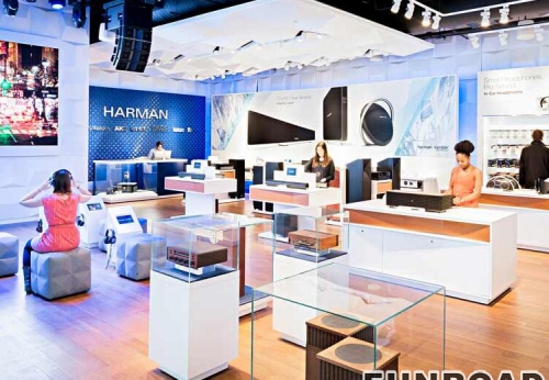 Customized Wood Showcase/Cabinet For Electronic Shop Furniture