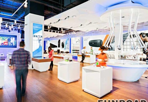 Customized Wood Showcase/Cabinet For Electronic Shop Furniture