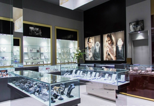 Luxury Watch Store interior design ideas with Modern Watch showcase