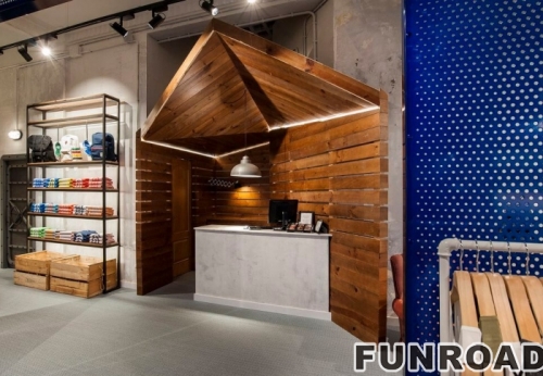 Stylish Custom Display Rack for Brand Shoes Store Interior Design
