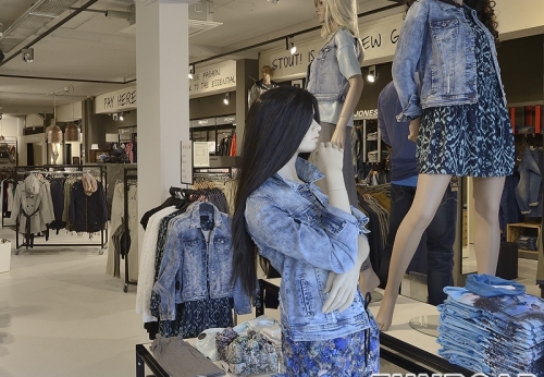 Wooden Clothing Display Showcase for Fashion Store Furniture