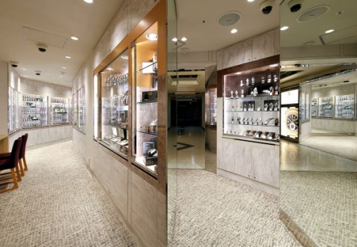  Latest design luxury watch shop showcase