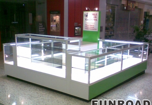 Hot Sale Baking Paint Cell Phone Kiosk Design