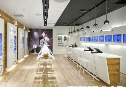 Mobile Phone Display Counter Shop Table Design