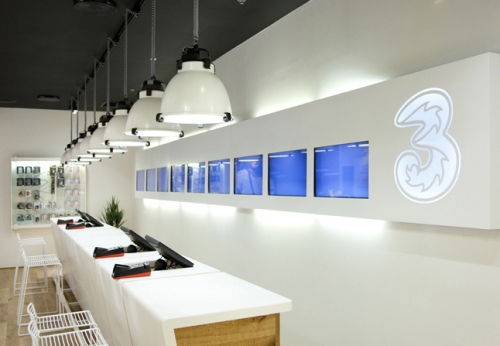 Mobile Phone Display Counter Shop Table Design