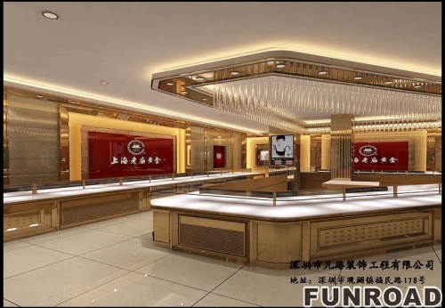 Luxury jewelry store showcase Interior designs