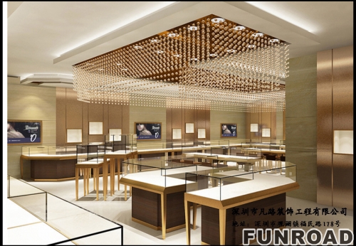 Luxury jewelry store showcase Interior designs