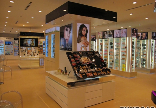Wooden Showcase Counter for Cosmetic Store Display