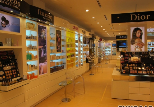 Wooden Showcase Counter for Cosmetic Store Display