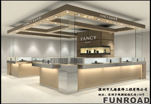 Jewelry store interior design modern retail large