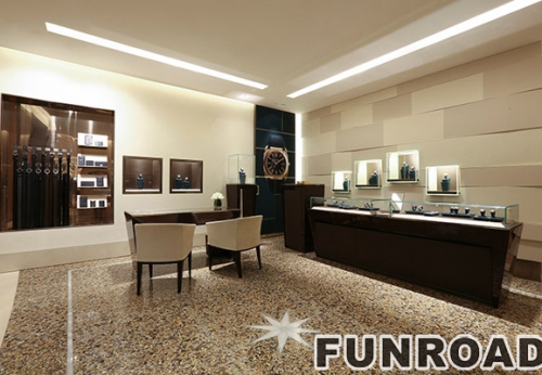For Shopping Mall Luxury Brand Store Display Counter with Glass Case