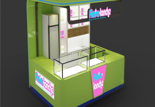 Custom starbucks coffee kiosk, prefab kiosk booth design