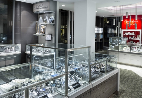 Modern Jewelry Display Showcase with Glass Cabinet for Brand Store