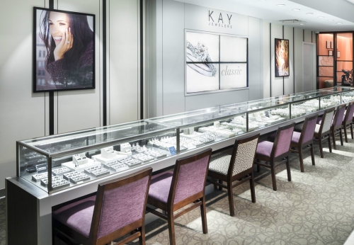 Modern Jewelry Display Showcase with Glass Cabinet for Brand Store