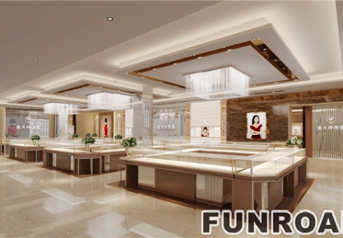 New Style jewelry shop interior design and jewellery counter
