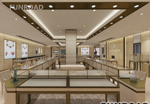 Jewelry store design ideas with display showcase