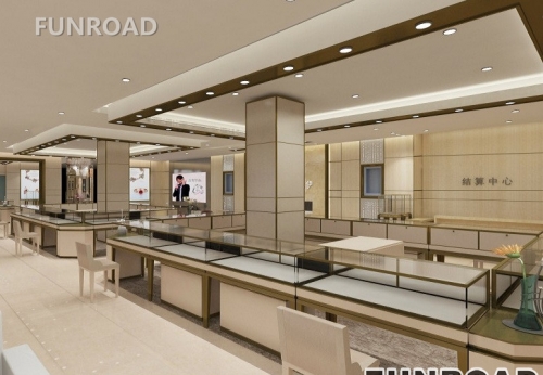 Jewelry store design ideas with display showcase