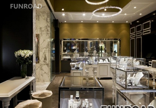 modern jewelry displays for shop interior design