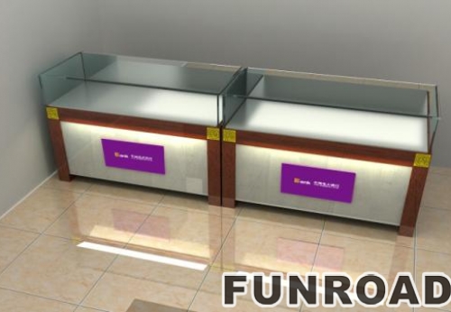 Silver Jewelry Display Showcase for Brand Store Furniture