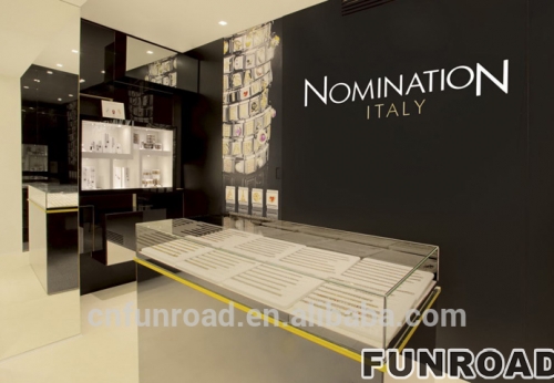 Retail White Display Showcase for Brand Store Furniture