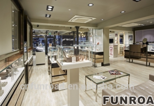 Jewellery retail store showroom furniture design with jewellery showcase