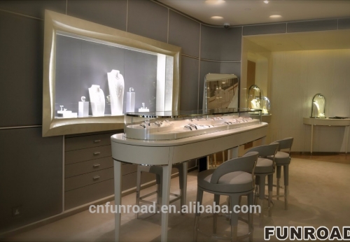 Jewellery retail store showroom furniture design with jewellery showcase