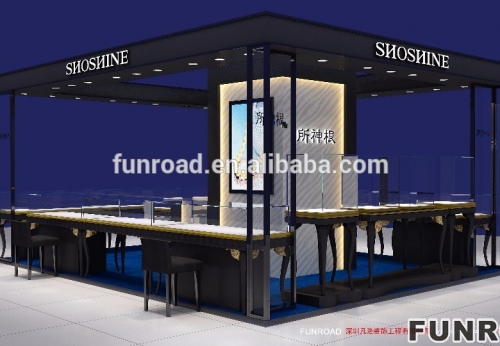 Factory directly sale shopping mall jewelry kiosk showcase