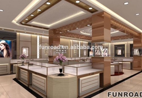 Factory directly sale shopping mall jewelry kiosk showcase