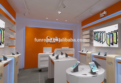 Professional customized high end cellphone store display fixture
