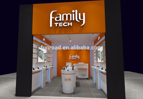 Professional customized high end cellphone store display fixture