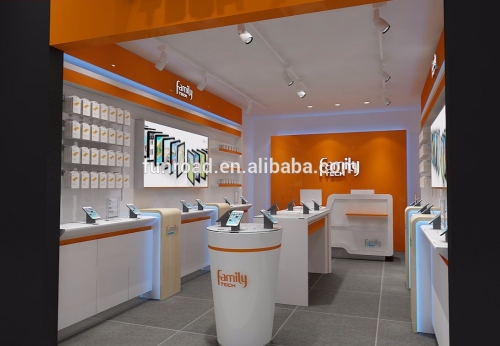 Professional customized high end cellphone store display fixture