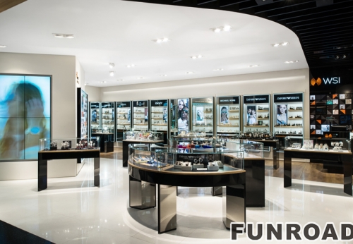 watch store furniture display glass showcase